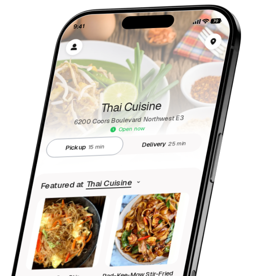 Thai Cuisine app preview