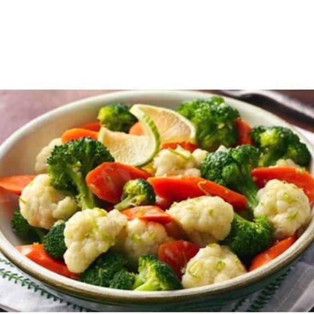 Steamed Vegetables.